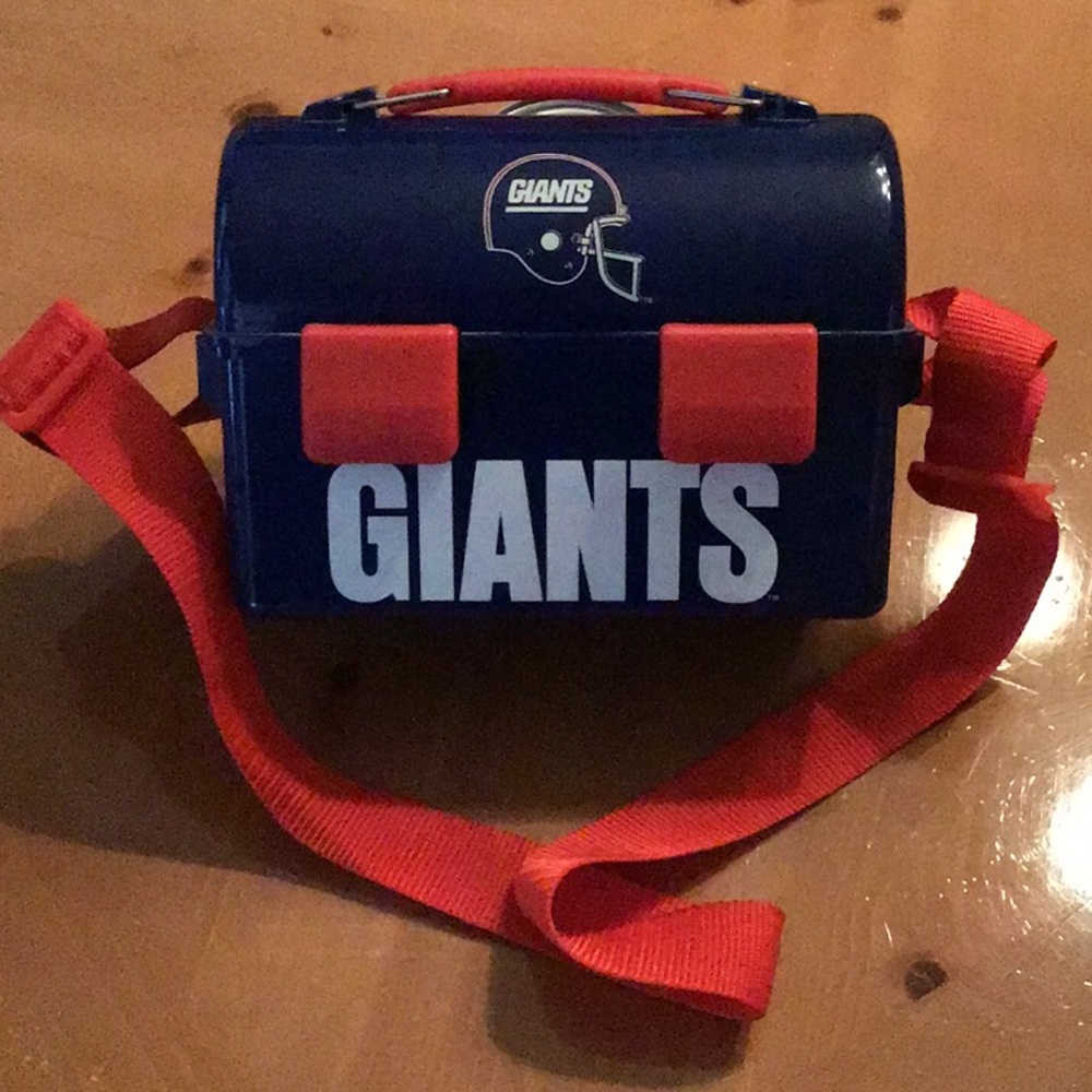 Vintage NY Giants Ice Man Acrylic Lunchbox *Good*